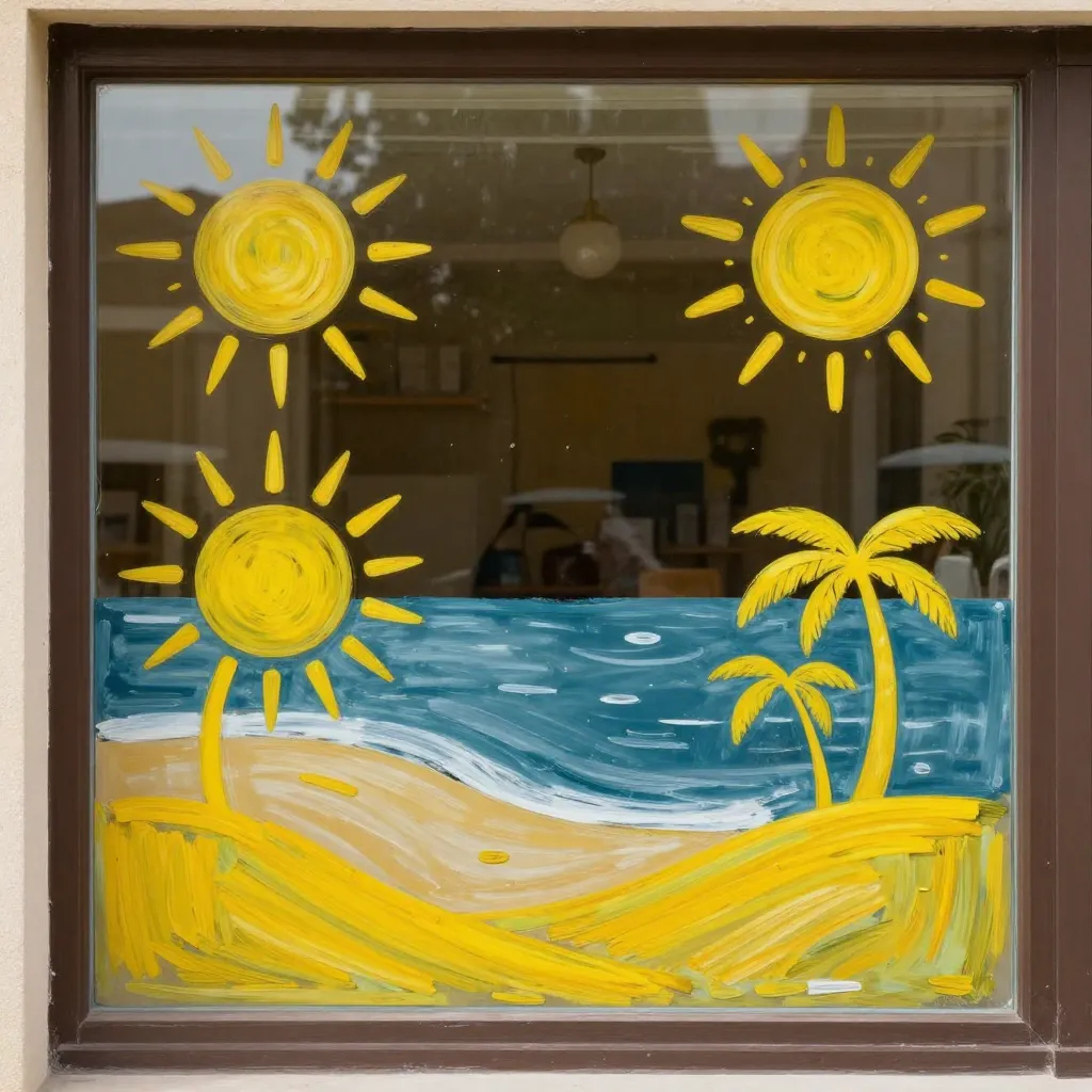 Autumn window decoration